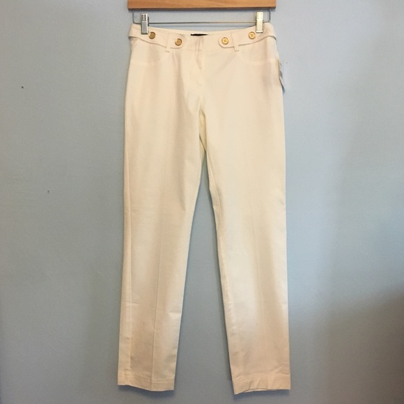 ✨Rampage White Stretch Straight Leg Slacks Size 1 - Picture 2 of 8